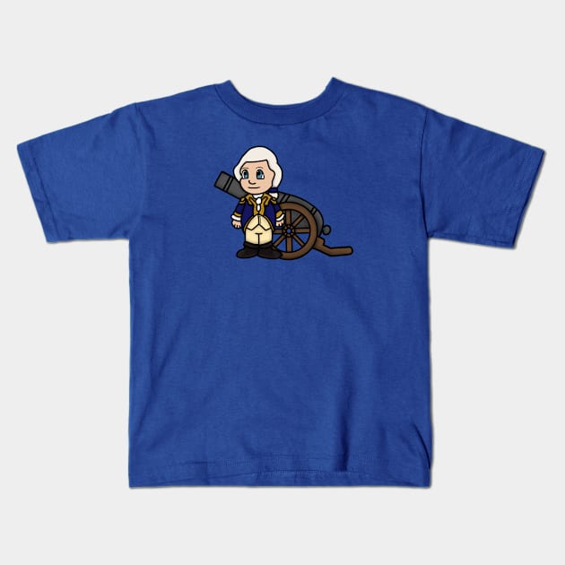 Chibi Henry Knox (Small Print) Kids T-Shirt by Aeriskate